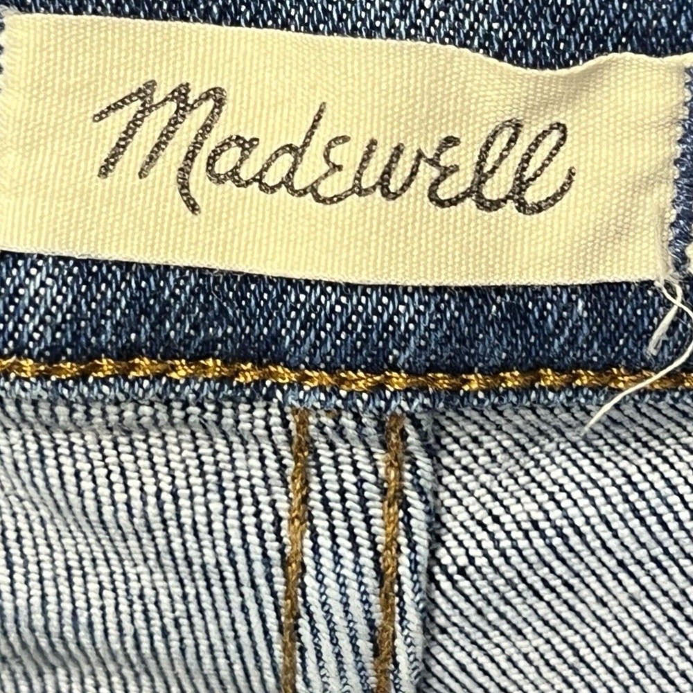 Madewell Jeans Woman 25P Cordova Wash 10" High Rise Skinny Button Fly Blue Denim - Picture 8 of 14